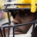 Michigan senior quarterback Denard Robinson prepares to take the field against Ohio State on Saturday. Daniel Brenner I AnnArbor.com